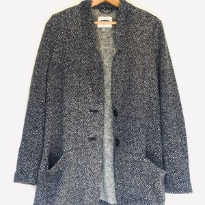Old Navy Blue and White Patterned Coatigan SZ XS